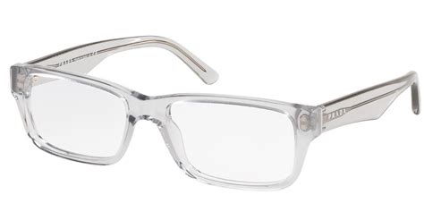 prada mens rimless glasses|Prada clear frame eyeglasses.